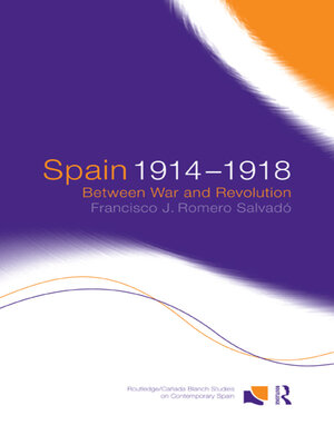 cover image of Spain 1914-1918